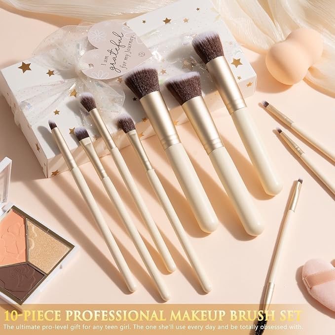 Teen Girl Gifts Trendy Stuff, 10 Positive Affirmation Cards & Empowering Challenges to Unlock 10 Wrapped Makeup Gift Set Motivational Birthday Christmas Gift Stocking Stuffers for Tween & Teenage Girl