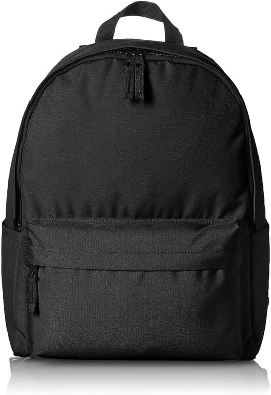 Amazon Basics Backpack for School, Study, Travel, Durable Classic Design, Book Bag, Black