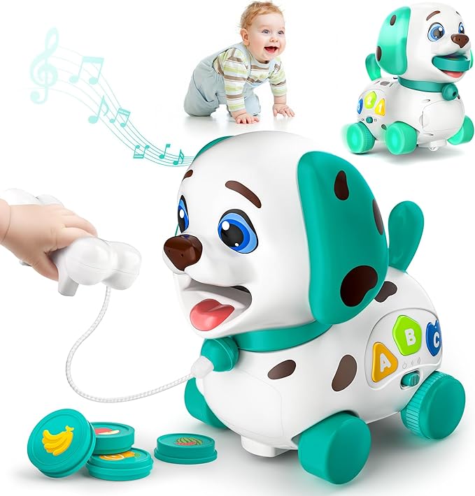 Toys for 1 Year Old Boy Girl Gifts, Musical Bilingual Baby Toys 6-12-18 Months, 1st Birthday Boy Gifts for 1 Year Old Girl Presents, Learning Educational Puppy for Infants, Toddlers