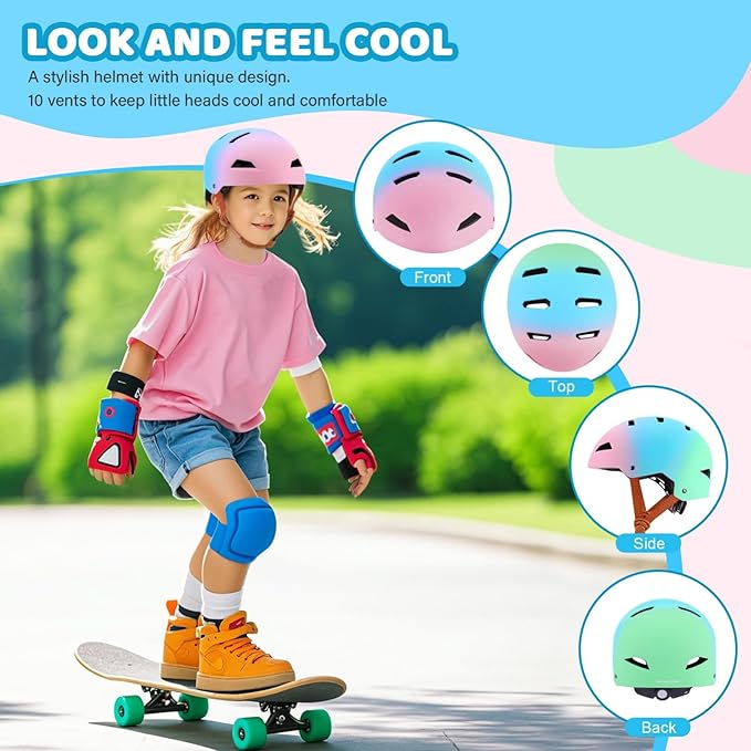 Kids Bike Helmet Ages 3-5-8-14, CPSC ASTM CPSIA Certified Toddler Helmet