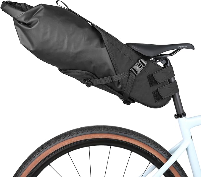 Rhinowalk Waterproof Bicycle Saddle Bag Large Capacity Bike Bag Under seat Bag 2.1L Rainproof Mountain Road Bike Seat Bag Bicycle Bag Professional Cycling Accessories-Black