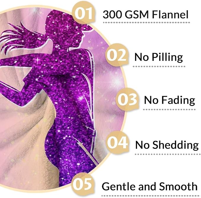 Custom Baseball Blanket Gifts for Girls, 50x60 Inches Sport Throw Blanket for Women Kids Teens, Personalized Pink Soft Fuzzy Softball Blankets for Couch Sofa Bed