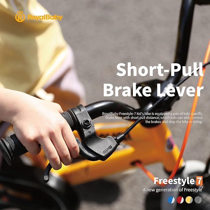 RoyalBaby Kids Bike EZ Balance to Pedal Dual Handbrake Toddlers Boys Girls Bicycle 12-20 Inch for Age 3-10 Years