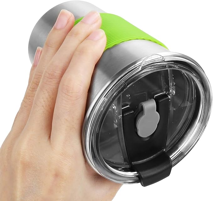 ShineMe Kids Cups with Straws and Lids, 12oz Kids Metal Drinking Glasses with Spill Proof Lids & Silicone Straws, Stainless Steel Reusable Water Tumblers for Children and Adults (5pack)