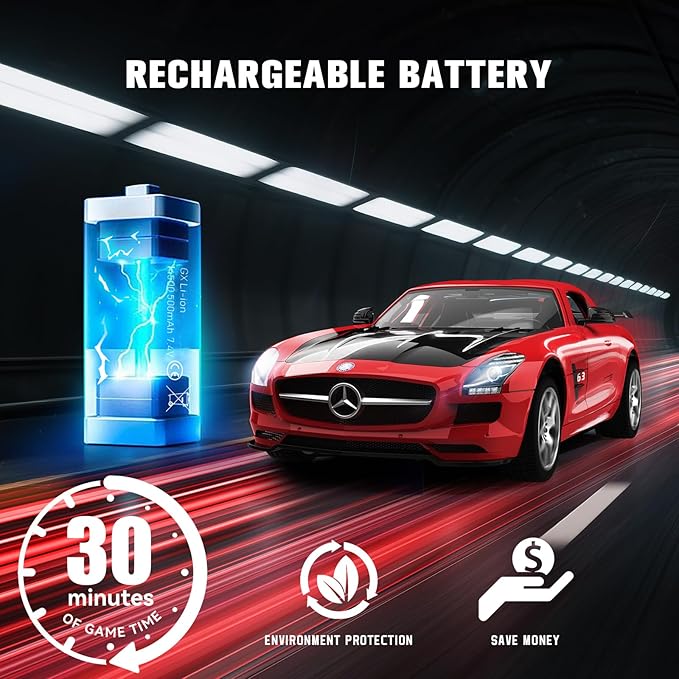 Remote Control Car Officially Licensed Mercedes-Benz AMG GT 1:14 RC Race Car for Boys Girls Birthday Gift (red)