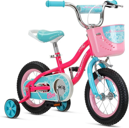 Schwinn Elm and Koen Bike or Balance Bike, 12-20 Inch Bike for Kids Ages 2-13, Black, Blue, Red, Teal, Pink or Purple, SmartStart Ergonomic Design, Adjustable Seat Grows with Child, Training Bicycle