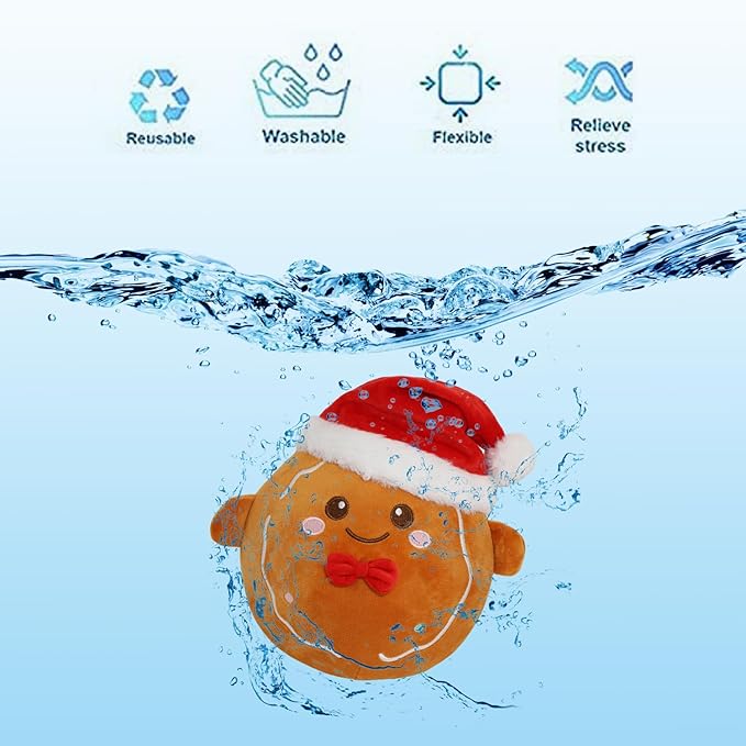 Christmas Plush Toys, Christmas Stuffed Animal Gingerbread Man,Cute Plushies Gift for Boys Girls Kids