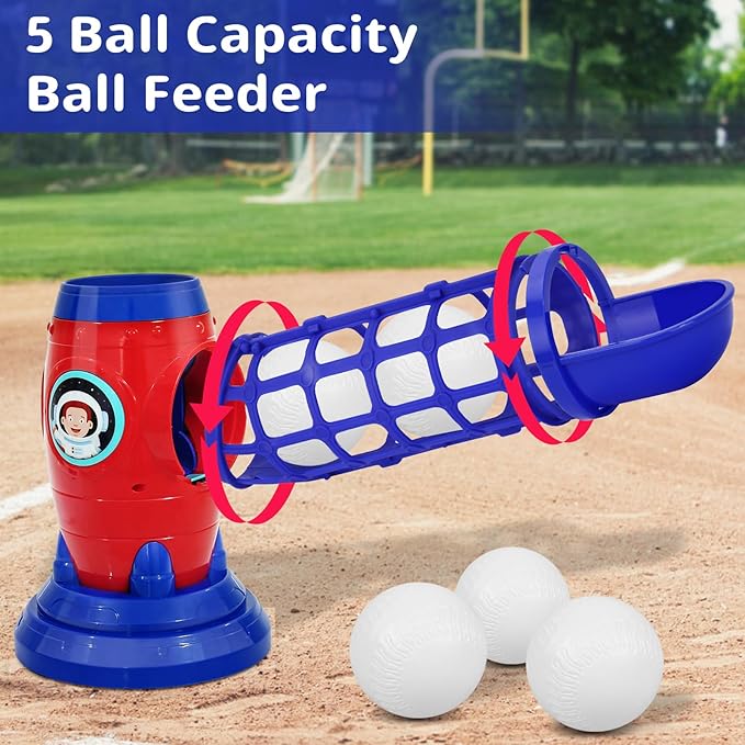 T Ball Sets for Kids 5-8,Tee Ball Set with Plastic Baseball Bat,Toddler Game Sports & Outdoors Toys, Baseball Training Equipment for Youth 3-5, Tball Gifts for Boys Girls 8-12