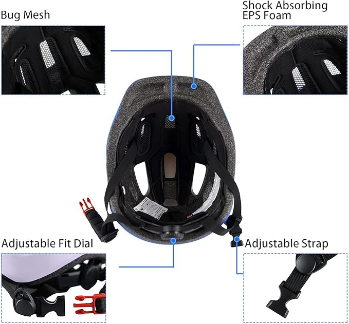 Kids Bike Helmet for Ages 1-8 Years, Adjustable Toddler Boys and Girls Helmets, Lightweight Child Infant Bicycle Cycling Scooter Sports Helmet 48-54cm