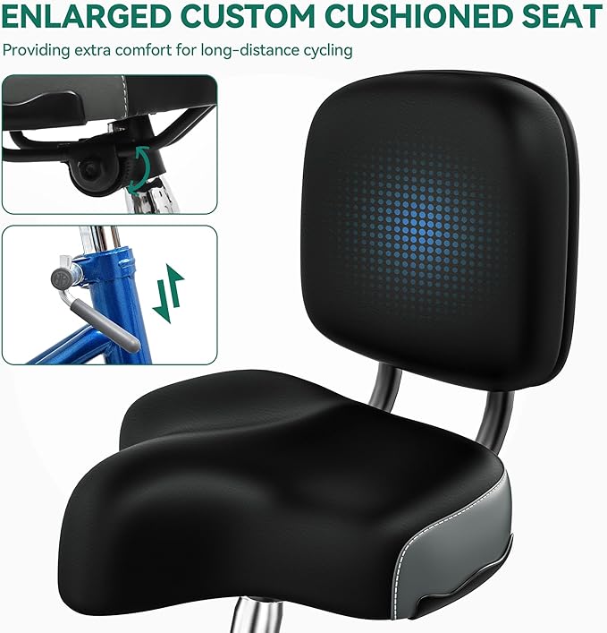 YITAHOME 24 & 26 Inch Adult Tricycle, 1 & 7 Speed 3 Wheel Bikes, Large Seat with Backrest Trike for Adults with Front & Rear Baskets, Cruiser Bike for Seniors Women Men Commute Picnic Outdoor