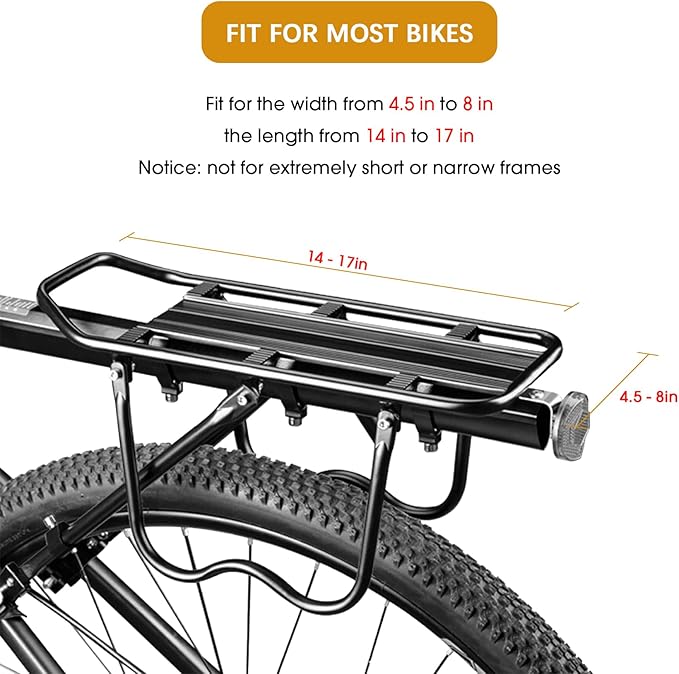 Dreamoon Waterproof Bike Rear Rack Bag, 10L Large Capacity Bicycle Trunk Bag, Reflective Cycling Saddle Panniers with Shoulder Strap, Bike Backseat Bag for Commuter & Outdoor Travel (New-Colorful)