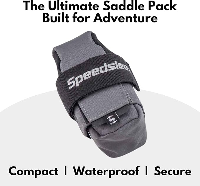 Ranger 2.0 Small Bike Saddle Bag – Waterproof Under Seat Pack for MTB, Gravel & Plus Tire Bikes – Lightweight, Rattle-Free Tool Storage – Fits Most Dropper Posts – Grey