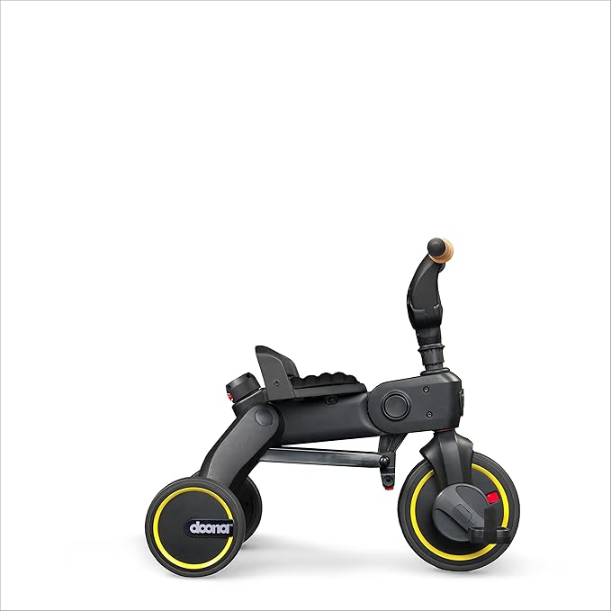 Doona Liki Trike S5, Nitro Black - 5-in-1 Compact, Foldable Tricycle - Suitable for Toddlers 10 to 36 Months