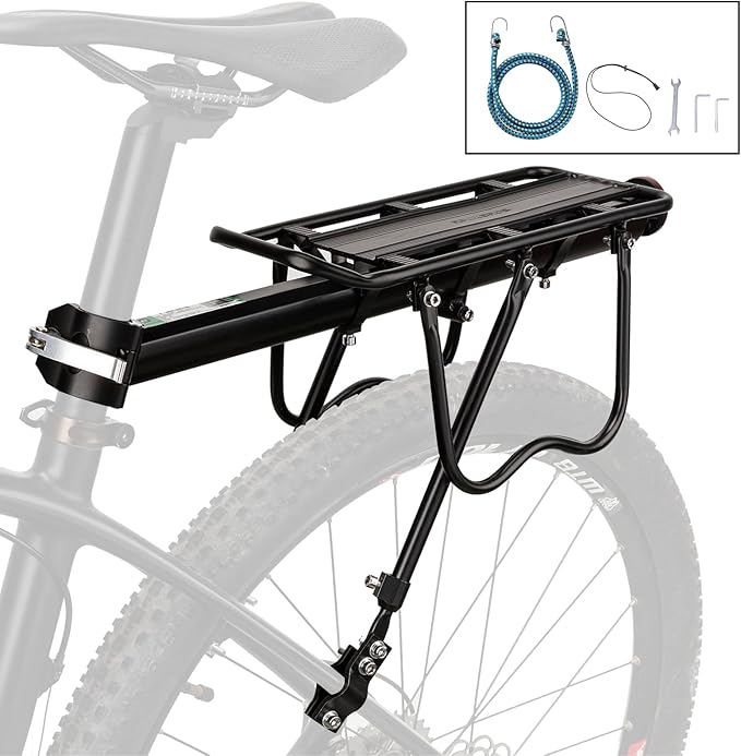 ROCKBROS Rear Bike Rack Quick Release Bike Cargo Rack Luggage Bike Rack Rear Mountain Bike Rack