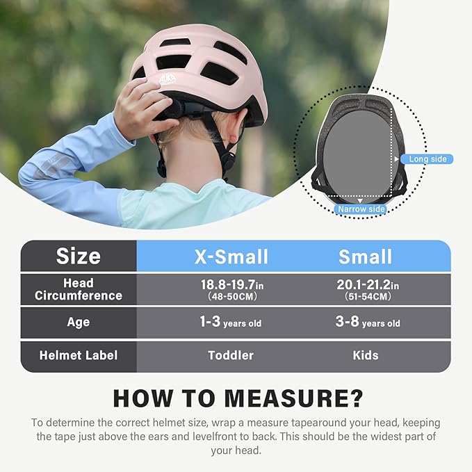 Toddler Kids Bike Helmet, Adjustable Infant Baby Bicycle Helmet for Age 1-3-5-8 Years Child Boys Girls, Multi-Sport Scooter Skateboard, 2 Sizes