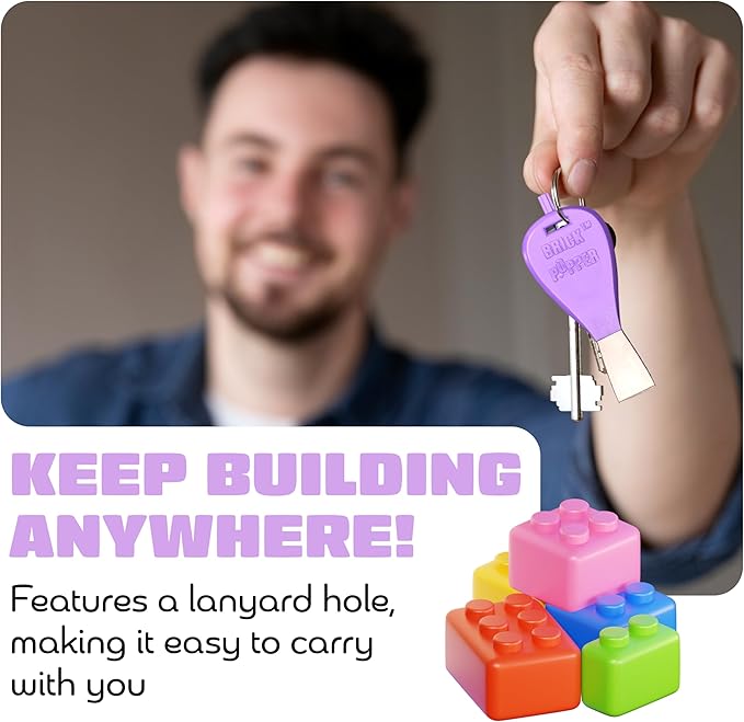 Brick Popper - World's Fastest Brick Separator - Efficient Remover for Kids & Adults - Ages 6+ - Essential Tool (Purple)