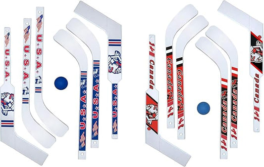 Mini Hockey Set – Durable Mini Sticks & Foam Balls – Indoor/Outdoor Rec Floor Hockey Set