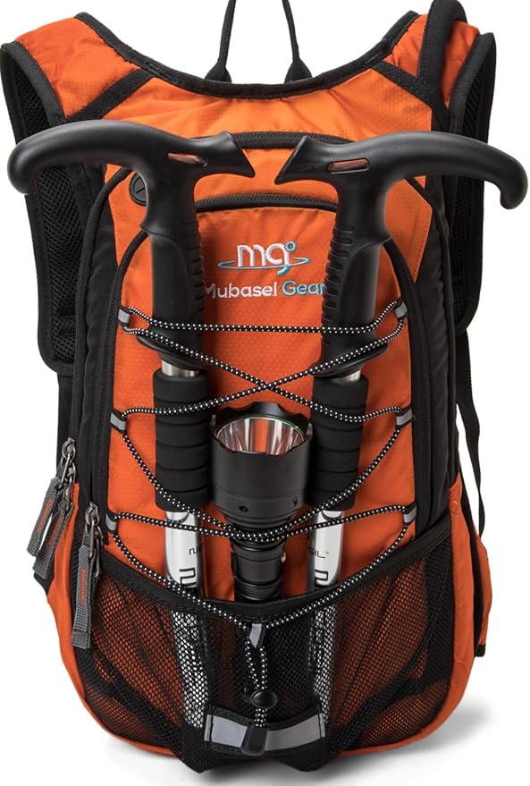 15L Insulated Hydration Backpack Pack with 2L Water Bladder Lightweight Hiking Backpack Bag for Women Men Daypack for Hiking Running Festival Camping Biking