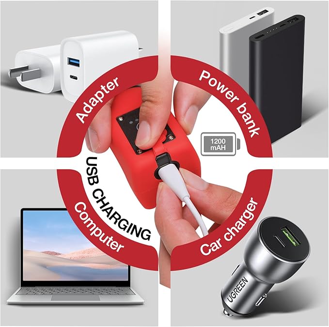 Bike Horn, Bicycle Horn with Large Range Floodlight, IPX5 Waterproof with USB Rechargeable Bike Electronic Horn