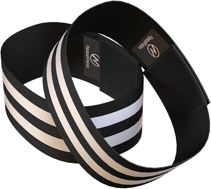 Reflective Ankle Bands (4 Bands/2 Pairs) | High Visibility and Safety for Jogging/Cycling/Walking etc | Works as Wristbands, Armband, Leg Straps | Accessories for Sports/Running Gear