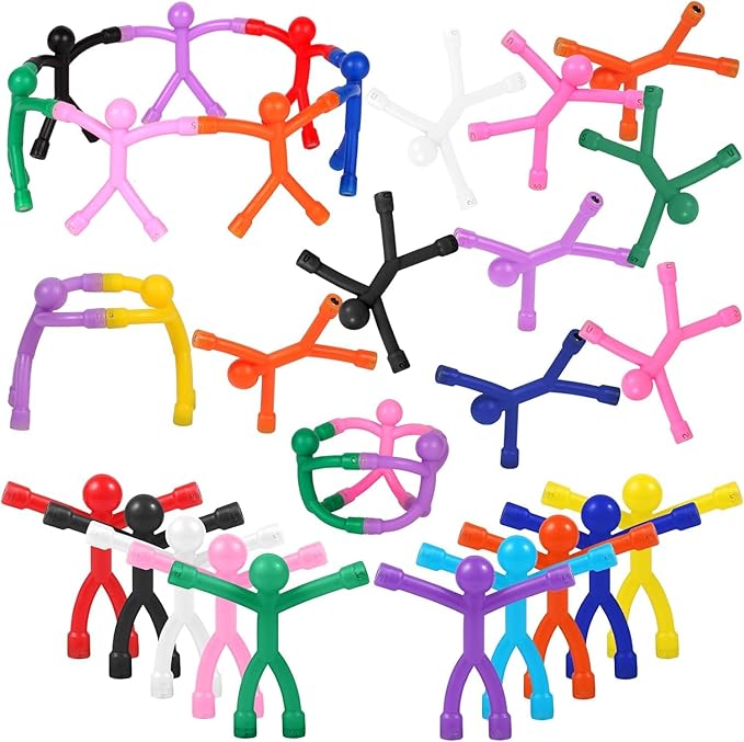 60 Pcs Magnets-Magnetic-Toys-Men-People, Colorful, Kids Travel Toys, for Refrigerator Magnets, Office, Whiteboard Decoration