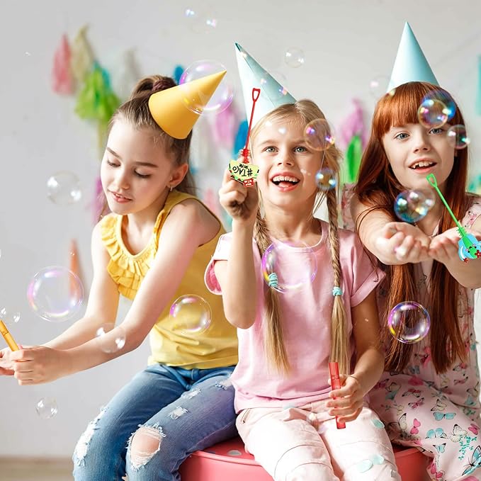 AFZMON 24Pcs Cinco De Mayo Party Favors Bubble Wands for Kids, Mexican Fiesta Mini Bubbles Wand Toys, Taco Party Supplies Goodie Gift Bag Stuffers Pinata Classroom Prizes