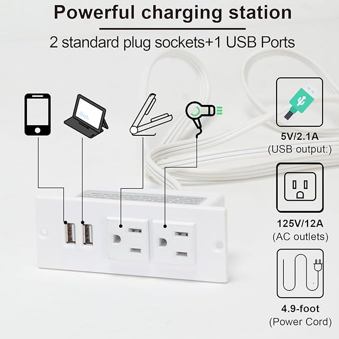 Vanity Desk with Sliding Lighted Mirror, Outlet USB Port, White Vanity Set with Drawers and Stool, 3-Color Adjustable Brightness Lights, Makeup Vanity Dressing Table for Bedroom, Girls & Women Gifts