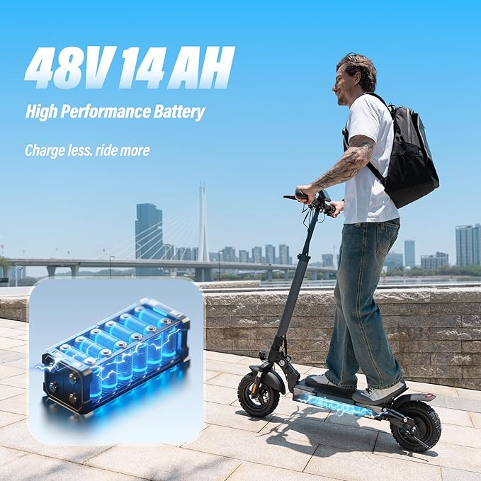 Electric Scooters - 500W/1000W/1500W Peak Motor Electric Scooter Adults, 18/28 Max MPH, 21/25/28 Miles Range, 8.5’’/9.3‘’/10‘’ Tire, Portable& Foldable Commuting E-Scooter