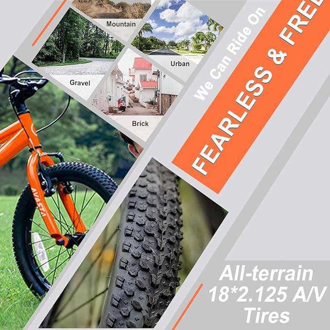 AVASTA Bilbo 18 20 Inch Kids Bike for Boys Girls 5-10 Years Old, Retro Style High Carbon Steel Bicycle with Adjustable Handlebars and Seat, Dual V-Brakes, Kickstand, Multiple Colors