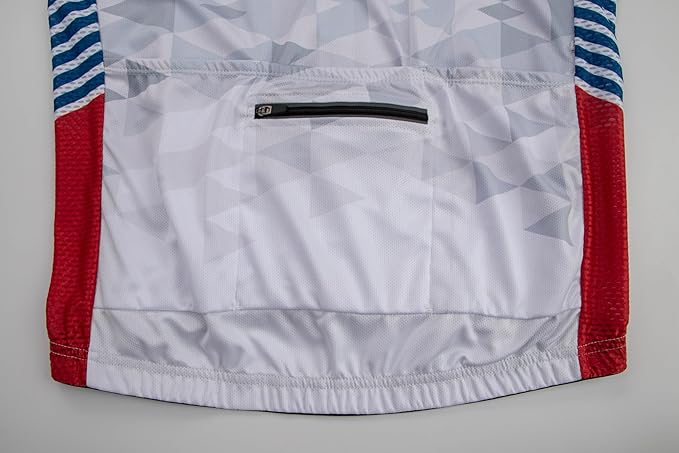 GCRFL Men's Cycling Jersey Set Road Bike Shorts Sleeves Jersey Zipper Pokcet Bib Shorts with Padded, Cycling Clothing kit Men