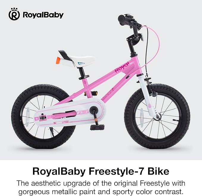 RoyalBaby Kids Bike EZ Balance to Pedal Dual Handbrake Toddlers Boys Girls Bicycle 12-20 Inch for Age 3-10 Years