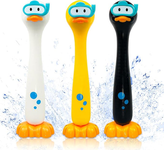 Duck Swimming Diving Sticks Pool Toys for Kids Ages 4-8, 3pcs Training Sinking Throwing Dive Toy for Kid Diving, Summer Underwater Sinking Pool Toys for Kids Ages 8-12 (Duck Sticks)