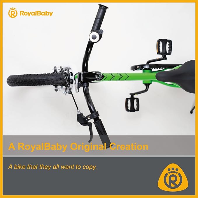 RoyalBaby Kids Bike EZ Freestyle Training Free Balance to Pedal Easy Learning Bicycle, 12-18 Inch for Toddlers to Big Kids