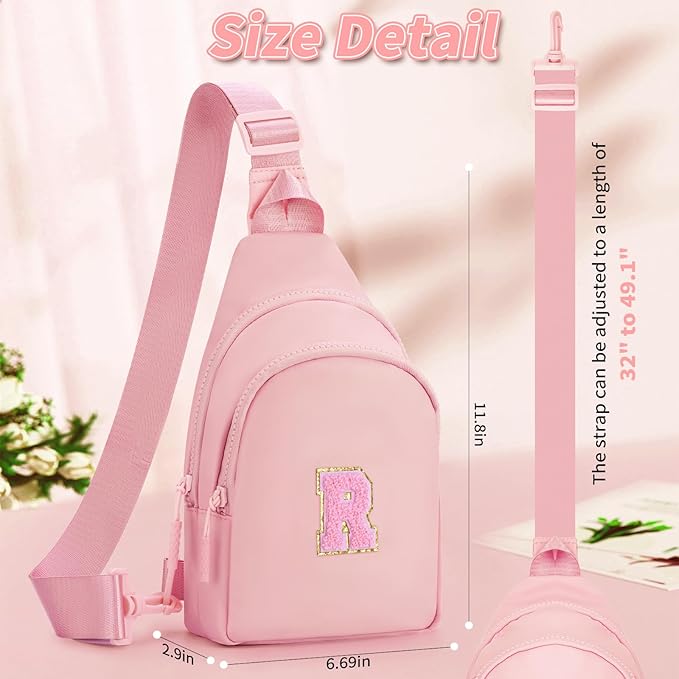 Birthday Gifts for 3 4 5 6 7 8 9 10 11 12 13 14 15 16 Year Old Girls,Crossbody Sling Bag Backpack Fanny Pack Purse for Teen Girl Kid Daughter Sister Her,Cute Trendy Stuff - Peach,R