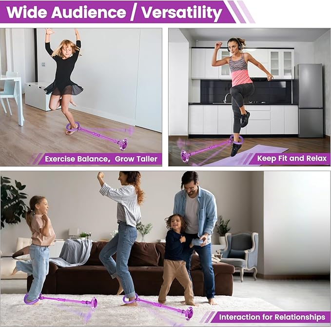 Skip Ball - Foldable Colorful Flash Wheel Indoor Outdoor Game Fitness Toys for Kids, Cool Kids Toys Christmas Birthday Gifts for Girls Boys Age 6 7 8 9 10+ Year Old