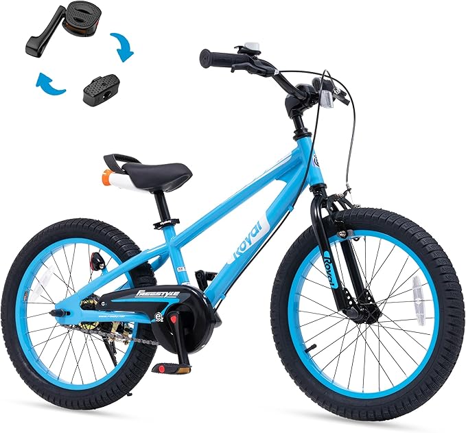 RoyalBaby Kids Bike EZ Balance to Pedal Dual Handbrake Toddlers Boys Girls Bicycle 12-20 Inch for Age 3-10 Years