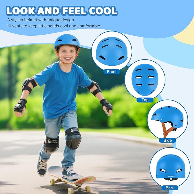 Kids Bike Helmet Ages 3-5-8-14, CPSC ASTM CPSIA Certified Toddler Helmet