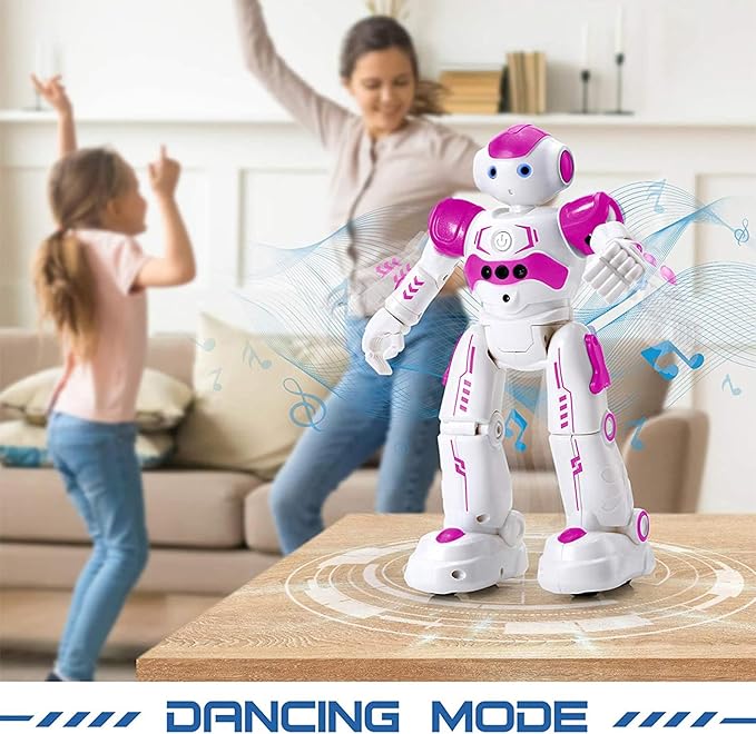 KingsDragon RC Robot Toys for Kids, Gesture & Sensing Programmable Remote Control Smart Robot for Age 3 4 5 6 7 8 Year Old Boys Girls Birthday Gift Present