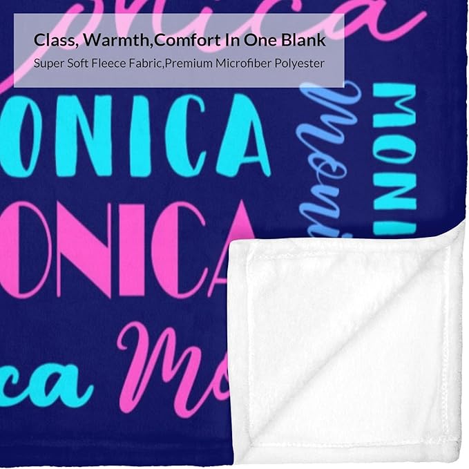 Name Blanket Personalized Blanket for Adult Kids Flannel Customize Throw Blanket Custom (Color 29, 60 x 80 Inches)