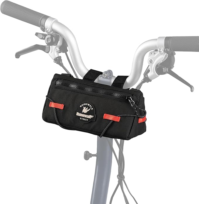 Rhinowalk Bike Handlebar Bag Bicycle Front Bag Storage Small Pouch with Shoulder Strap for Urban Cycling