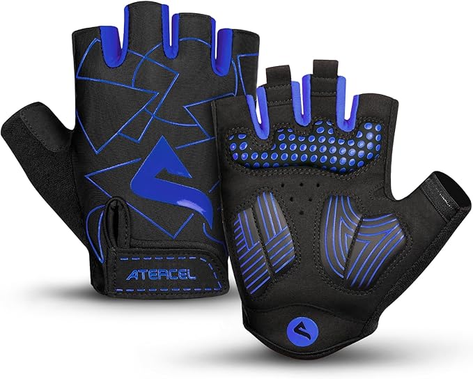 ATERCEL Cycling Gloves - Men's Bicycle Gloves for Cycling, Workout, Gym, Training, Weight Lifting, Outdoor, Dirt Bike, Mountain Bike, Riding