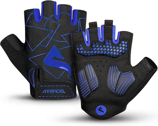 ATERCEL Cycling Gloves - Men's Bicycle Gloves for Cycling, Workout, Gym, Training, Weight Lifting, Outdoor, Dirt Bike, Mountain Bike, Riding
