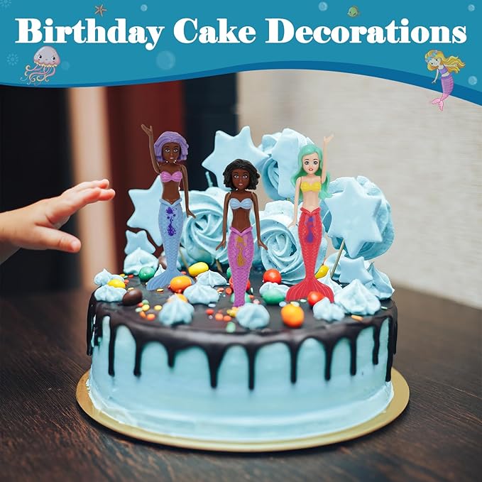 10 Pack Dive Mermaids Underwater Diving Pool Toys Mermaids Bath Toys Sinking Toys Swimming Pool Games for Toddlers Kids Girls Ages 3-12 (Black & White)