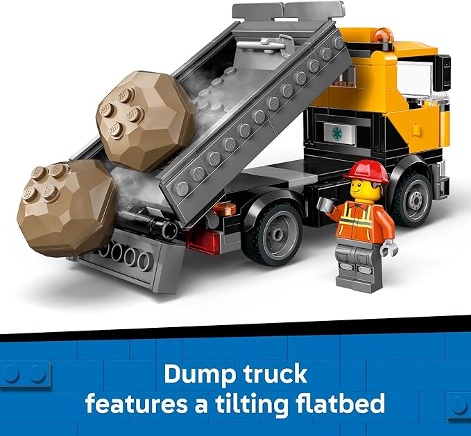 LEGO City Heavy-Duty Recovery Tow Truck with Crane Building Toy - Dump & Tow Truck Toys for Boys & Girls, Ages 8+ - Pretend Play Set for Kids - Gift Idea for Birthdays & Holidays - 60467