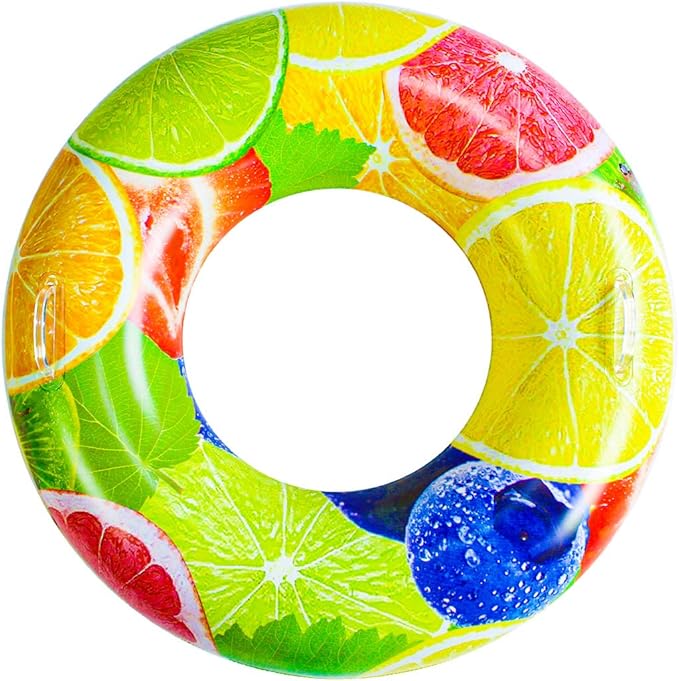 Pool Floats for Adults and Kids, Swim Ring Tube for Kids, Pool Floats with 2 Handles, Beach Floats Suitable for Adults and Kids