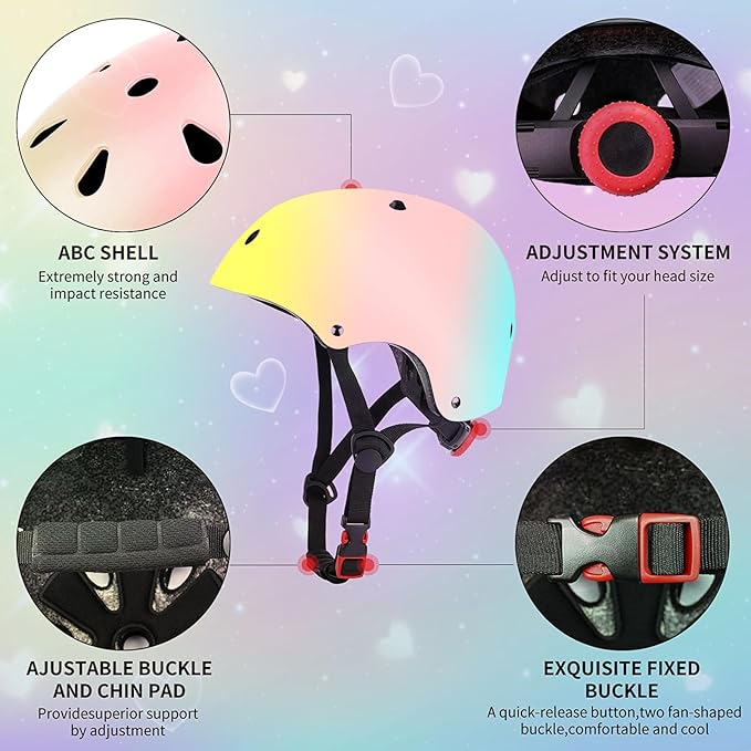 Kids Bike Helmet for 2-3-5-8-14 Ages Girls,Boys,Toddler,Kids and Youth, Ventilation and Impact Resistance Toddler Bike Helmet for Multi-Sport Bicycle Scooter Inline Roller Skate and Skateboarding