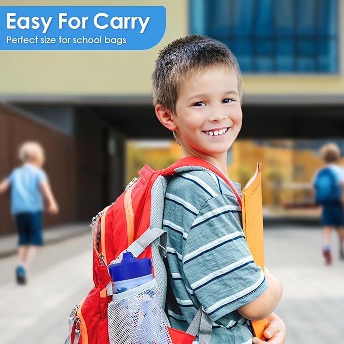 Shark Kids Water Bottle With Straw Lid 12oz Insulated Stainless Steel, Travel Tumbler, Gifts For Boys Girls, Birthday, Christmas, Back To School