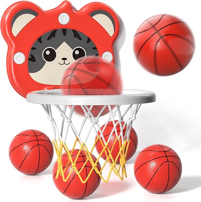 Toddler Basketball Hoop Indoor Toys Gifts for 3 4 5 Year Old Boys Kids, Indoor Mini Basketball Hoop for Toddler Kids Boys Ages 3-5 4-6, Ideal 3 4 5 6 Year Old Boy Birthday Gifts