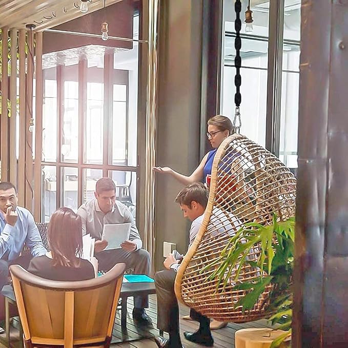 2 Stainless Steel Chains (84") Swing Chains, Heavy Duty Swing Hardware,4 Quick Connection Buckles, Indoor and Outdoor Playground Swings, hammocks, sandbags, 1000 lb Capacity Black