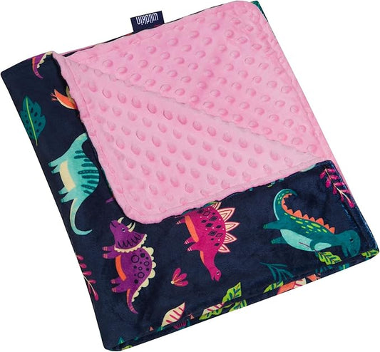 Wildkin Plush Baby Blanket – Soft & Cozy Comfort, Ideal for Toddlers, Travel & Daycare - Darling Dinosaur